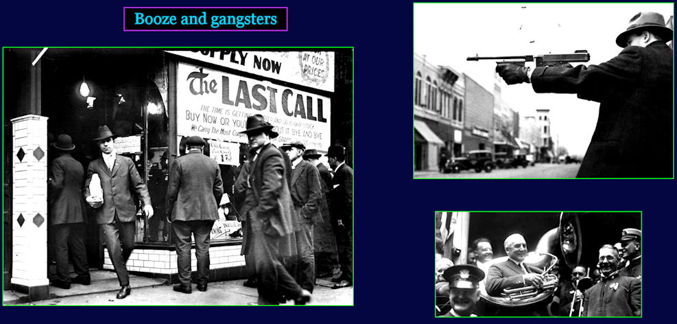 Prohibition and gangsters, 1920s